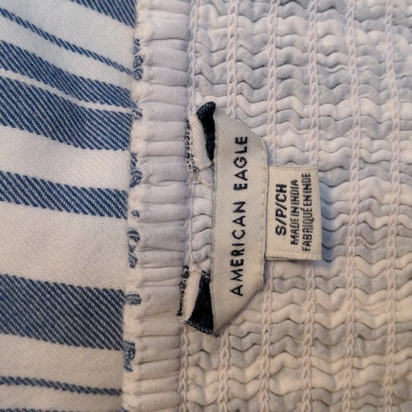 American Eagle 100% Cotton Lined Singlet Strap Crop Top - Picture 3 of 4